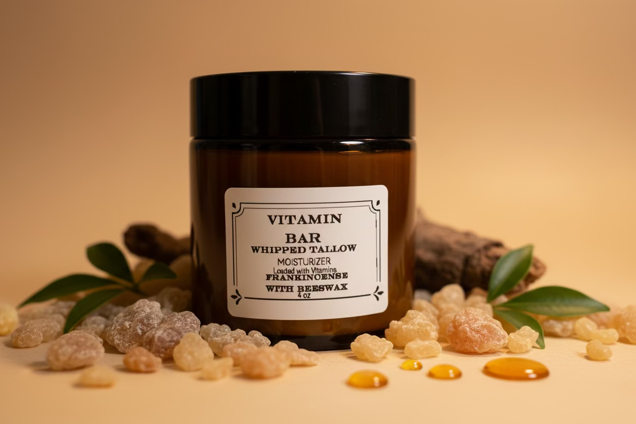 Frankincense Whipped Tallow Moisturizer with Beeswax